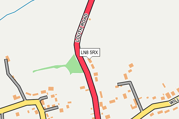 LN8 5RX map - OS OpenMap – Local (Ordnance Survey)