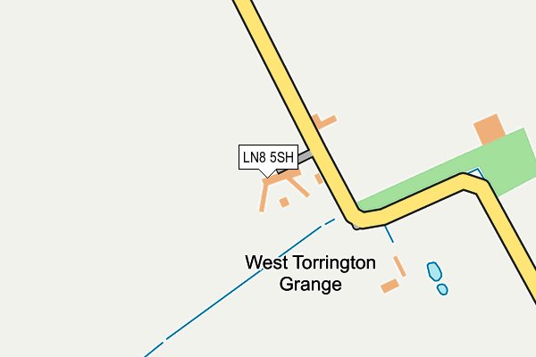 LN8 5SH map - OS OpenMap – Local (Ordnance Survey)