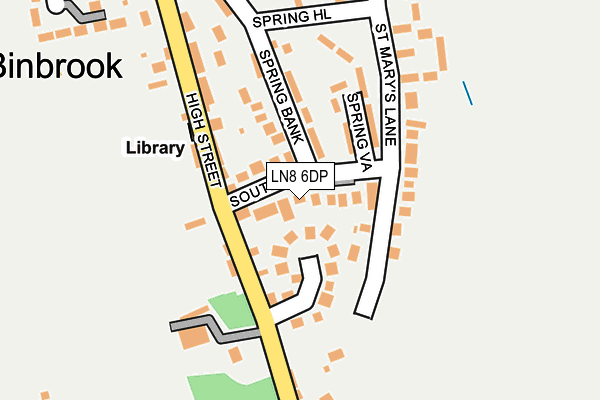 LN8 6DP map - OS OpenMap – Local (Ordnance Survey)