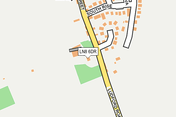 LN8 6DR map - OS OpenMap – Local (Ordnance Survey)