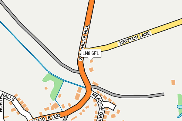 LN8 6FL map - OS OpenMap – Local (Ordnance Survey)