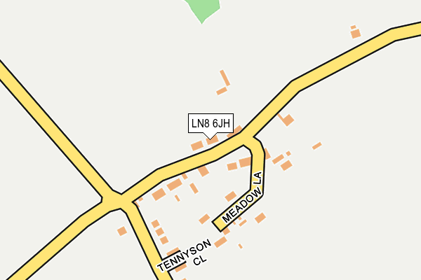 LN8 6JH map - OS OpenMap – Local (Ordnance Survey)
