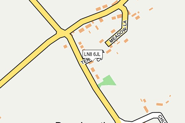 LN8 6JL map - OS OpenMap – Local (Ordnance Survey)
