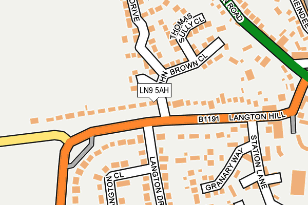 Map of HYLAND PROPERTY LTD at local scale