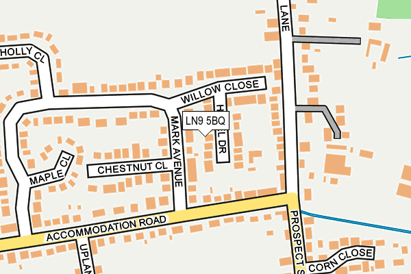 LN9 5BQ map - OS OpenMap – Local (Ordnance Survey)