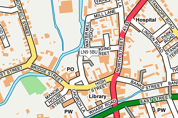 LN9 5BU map - OS OpenMap – Local (Ordnance Survey)