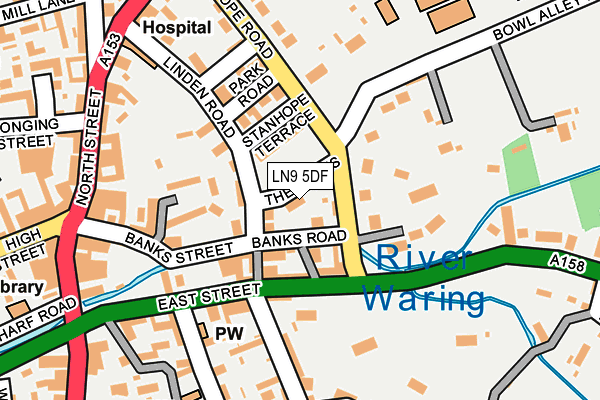 LN9 5DF map - OS OpenMap – Local (Ordnance Survey)