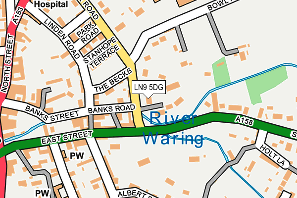 LN9 5DG map - OS OpenMap – Local (Ordnance Survey)