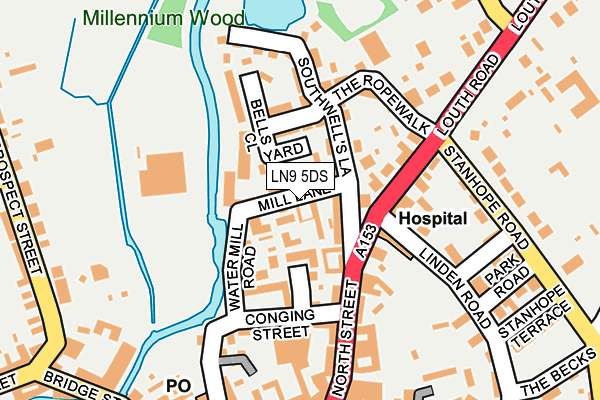 LN9 5DS map - OS OpenMap – Local (Ordnance Survey)