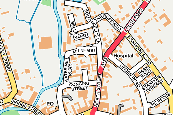 LN9 5DU map - OS OpenMap – Local (Ordnance Survey)
