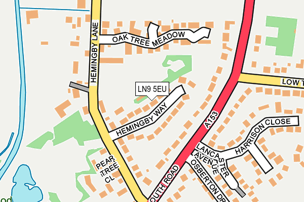 LN9 5EU map - OS OpenMap – Local (Ordnance Survey)