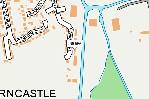 LN9 5FA map - OS OpenMap – Local (Ordnance Survey)