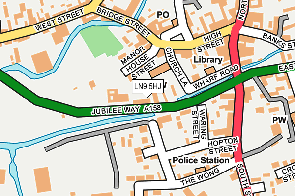 LN9 5HJ map - OS OpenMap – Local (Ordnance Survey)