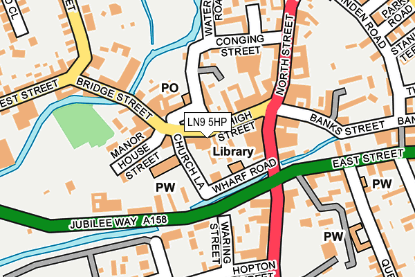 LN9 5HP map - OS OpenMap – Local (Ordnance Survey)