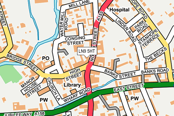 LN9 5HT map - OS OpenMap – Local (Ordnance Survey)