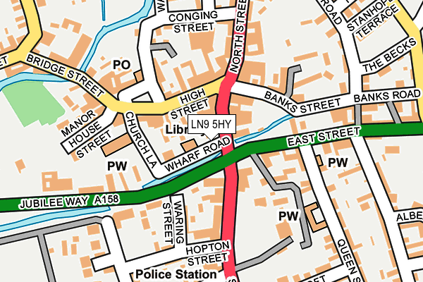 LN9 5HY map - OS OpenMap – Local (Ordnance Survey)