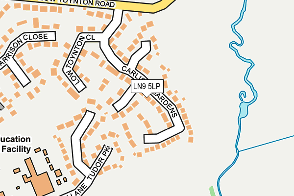 LN9 5LP map - OS OpenMap – Local (Ordnance Survey)