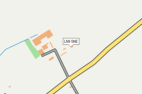 LN9 5NE map - OS OpenMap – Local (Ordnance Survey)