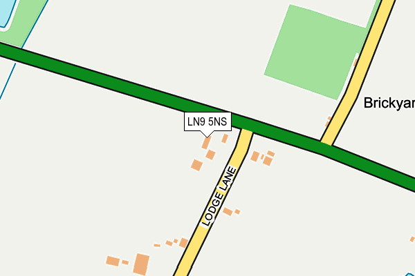 LN9 5NS map - OS OpenMap – Local (Ordnance Survey)