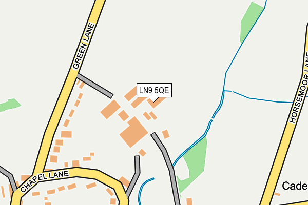 LN9 5QE map - OS OpenMap – Local (Ordnance Survey)