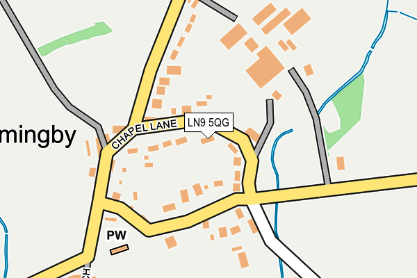LN9 5QG map - OS OpenMap – Local (Ordnance Survey)