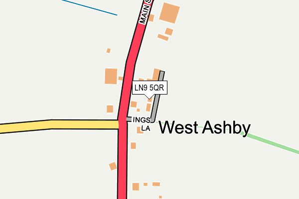 LN9 5QR map - OS OpenMap – Local (Ordnance Survey)