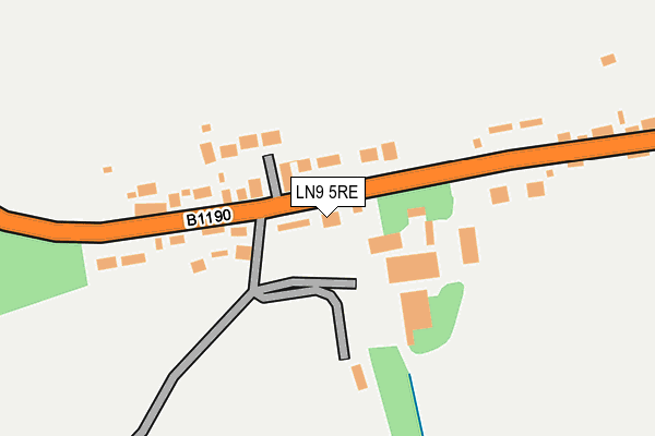 LN9 5RE map - OS OpenMap – Local (Ordnance Survey)