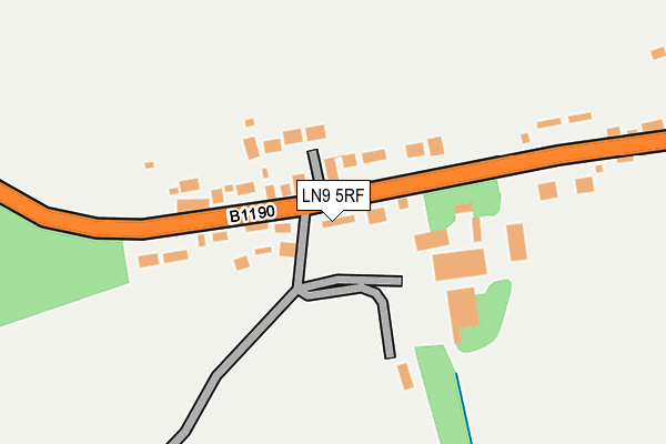 LN9 5RF map - OS OpenMap – Local (Ordnance Survey)