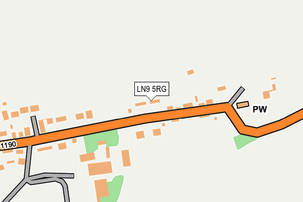 LN9 5RG map - OS OpenMap – Local (Ordnance Survey)