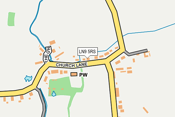 LN9 5RS map - OS OpenMap – Local (Ordnance Survey)