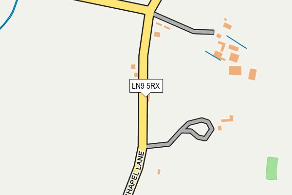LN9 5RX map - OS OpenMap – Local (Ordnance Survey)