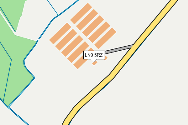 LN9 5RZ map - OS OpenMap – Local (Ordnance Survey)