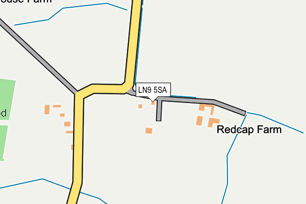 LN9 5SA map - OS OpenMap – Local (Ordnance Survey)