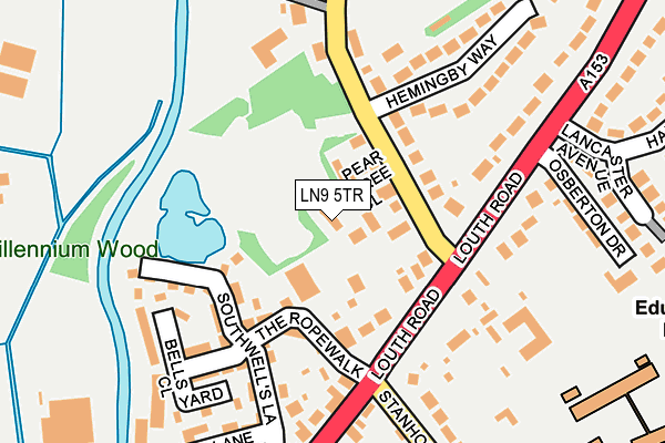 LN9 5TR map - OS OpenMap – Local (Ordnance Survey)