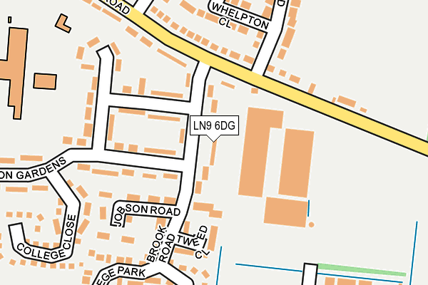 LN9 6DG map - OS OpenMap – Local (Ordnance Survey)
