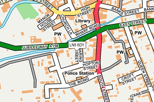 LN9 6DY map - OS OpenMap – Local (Ordnance Survey)