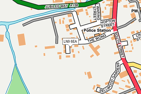 LN9 6EA map - OS OpenMap – Local (Ordnance Survey)