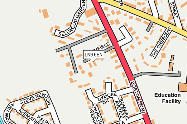 LN9 6EN map - OS OpenMap – Local (Ordnance Survey)