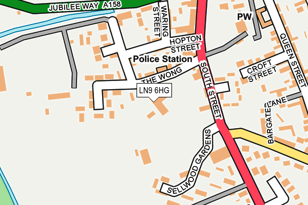 LN9 6HG map - OS OpenMap – Local (Ordnance Survey)