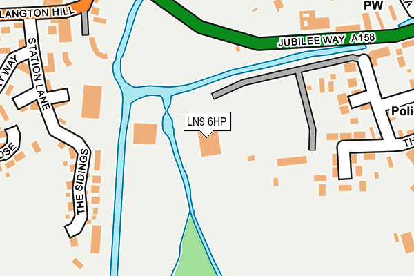 LN9 6HP map - OS OpenMap – Local (Ordnance Survey)