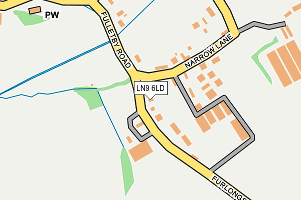 LN9 6LD map - OS OpenMap – Local (Ordnance Survey)