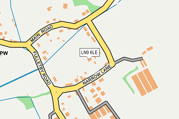 LN9 6LE map - OS OpenMap – Local (Ordnance Survey)