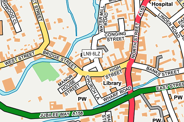 LN9 6LZ map - OS OpenMap – Local (Ordnance Survey)