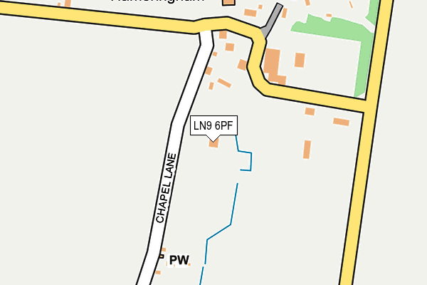 LN9 6PF map - OS OpenMap – Local (Ordnance Survey)