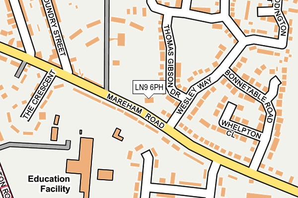 LN9 6PH map - OS OpenMap – Local (Ordnance Survey)