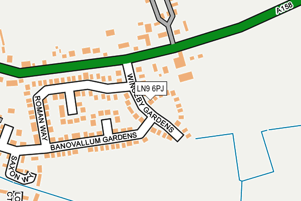 LN9 6PJ map - OS OpenMap – Local (Ordnance Survey)