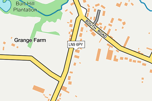 LN9 6PY map - OS OpenMap – Local (Ordnance Survey)