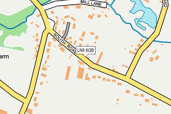 LN9 6QB map - OS OpenMap – Local (Ordnance Survey)