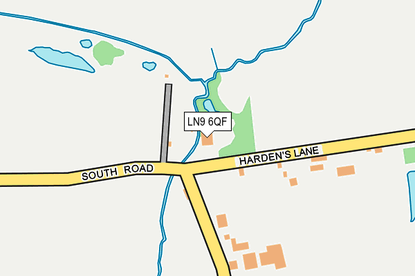 LN9 6QF map - OS OpenMap – Local (Ordnance Survey)