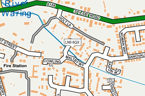 LN9 6QX map - OS OpenMap – Local (Ordnance Survey)
